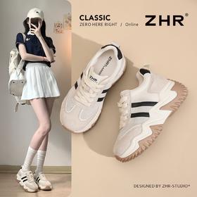 【7.5CM】ZHR内增高德训鞋网面透气阿甘鞋夏季新款轻便小个子女鞋