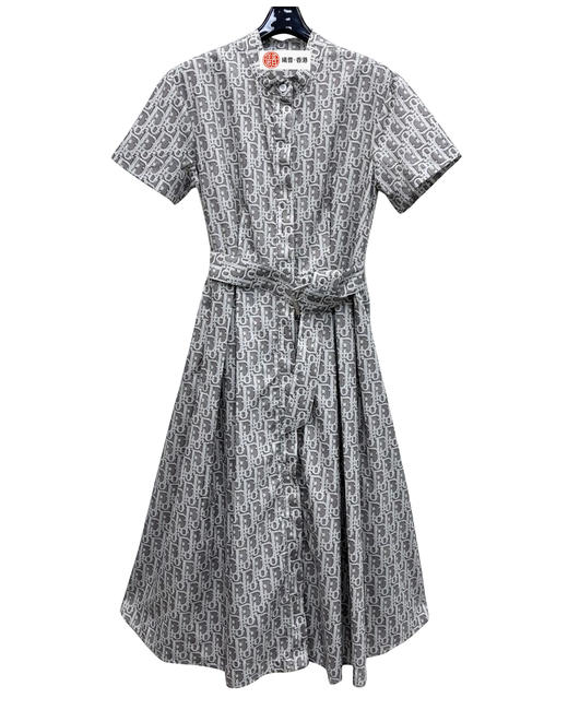 女款提花印花衬衫裙hu010 商品图0