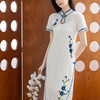 苏苏姐家只此青花旗袍裙手工diy衣服钩针蕾丝线编织毛线团材料包 商品缩略图2