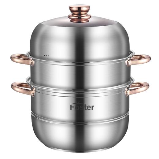 浮士德 纽波特蒸锅 HG-1088 加厚三层蒸锅大容量馒头锅 商品图2