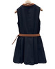 女款拼色腰带背心裙he017 商品缩略图1