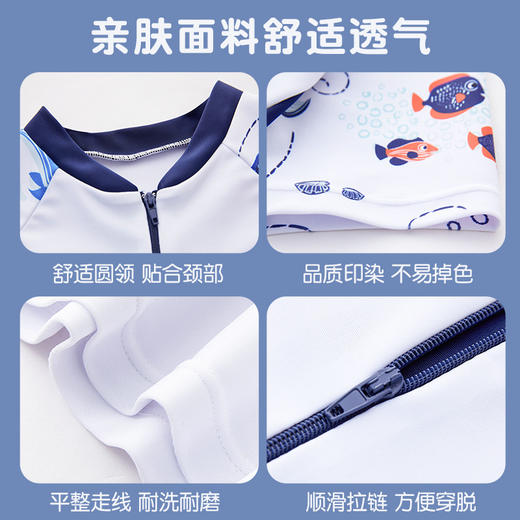 儿童泳衣男孩分体新款短袖夏男游泳衣小童中大童专业泳裤套装XL-6XL★娃娃优选 商品图3