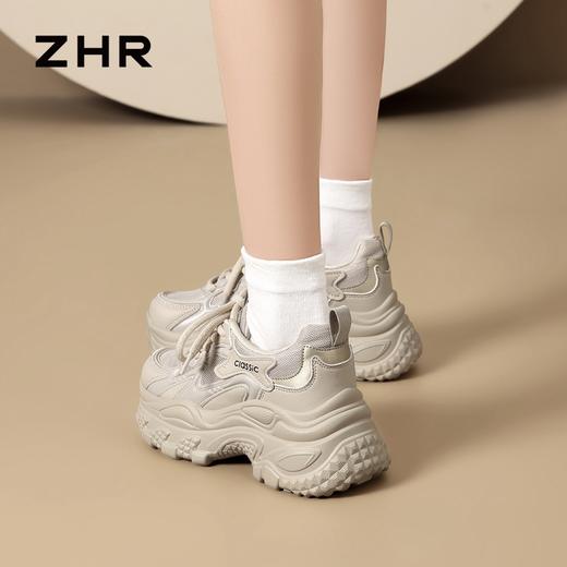 ZHR则则户外休闲鞋女2026春季新款厚底软底登山鞋透气轻便运动鞋老爹鞋 商品图4