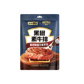 盐津铺子180g黑椒素牛排