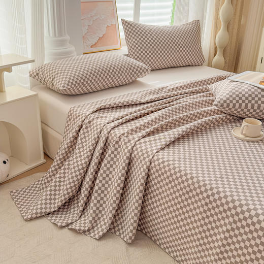 【京帝 原棉老粗布床品】质地柔软 透气性好 无静电反应 持久耐用 手感细腻 柔棉吸湿 透气不闷汗 不易变形 不易起球 商品图3