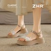 ZHR珍珠装饰厚底凉鞋女2026新款5cm显高显瘦百搭轻便透气凉鞋通勤 商品缩略图9