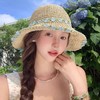 【薄荷曼波❗️百搭遮阳渔夫帽】显脸小，平日穿搭，度假，野餐凹造型都不可少的单品！夏季女款防晒帽海边大帽檐可折叠帽子草帽 商品缩略图1