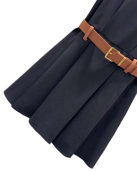 女款拼色腰带背心裙he017 商品图2