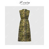 PanYiXiu/潘依绣【绿野秘境】100%真丝法式复古印花宽松显瘦无袖连衣裙 YS726 商品缩略图1