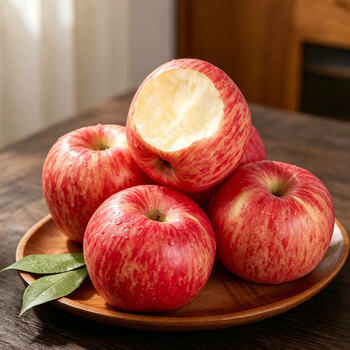 京鲜生 烟台红富士苹果 净重5斤 单果190g起 生鲜水果 商品图2
