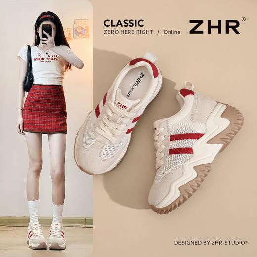 【7.5CM】ZHR内增高德训鞋网面透气阿甘鞋夏季新款轻便小个子女鞋 商品图1