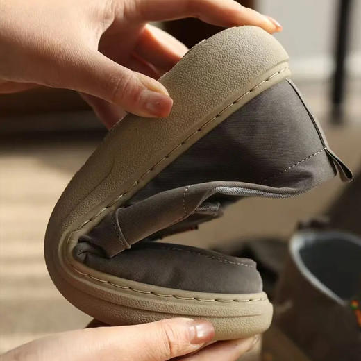 男士布鞋 | 一提一蹬秒上脚，360度柔软可折叠，日常溅水一擦即净 商品图1