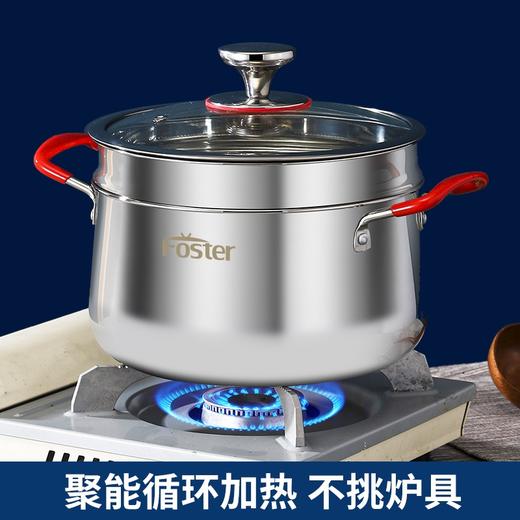 浮士德 格林蒸煮锅 FZ-Z1 不锈钢蒸煮锅燃气电磁炉通用 商品图5