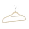 太力植绒衣架(10个装)米色 AT537 防滑无痕衣架干湿两用 商品缩略图0