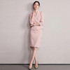 IWY/粉色七分袖西装套裙女夏季气质修身通勤正式场合职业裙装6CS37 商品缩略图3