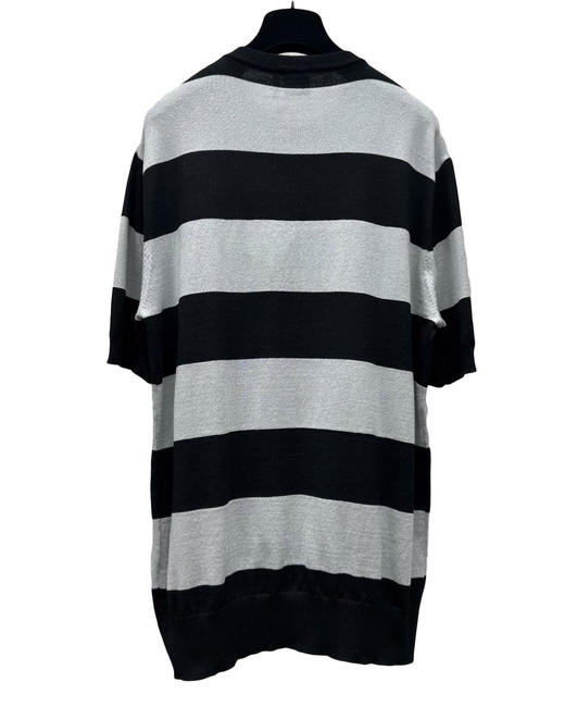 男款logo刺绣针织短袖T恤he010 商品图1