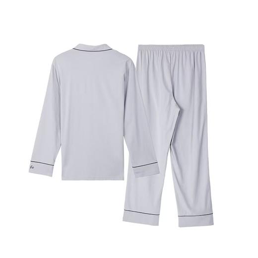 【内衣店庆提前购】3楼安莉芳芬狄诗男士家居服套装翻领开衫字母刺绣可外穿睡衣FLM0459吊牌价499元 商品图2