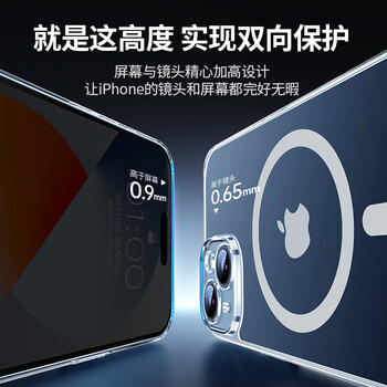 绿联 适用iPhone15promax手机壳苹果15ProMax磁吸壳保护套MagSafe 防摔耐磨镜头全包 超薄简约 商品图5