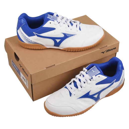 Mizuno美津浓乒乓球鞋81GA253112美津浓专业乒乓球运动鞋白/蓝色 商品图4
