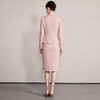 IWY/粉色七分袖西装套裙女夏季气质修身通勤正式场合职业裙装6CS37 商品缩略图4