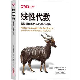 线性代数 数据科学实践与Python应用 线性代数实用指南 线性代数核心概念 无数现代分析方法算法技术书籍