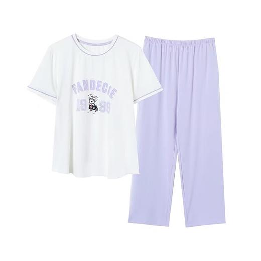 【内衣店庆提前购】【一口价】3楼安莉芳芬狄诗女士26年春夏款短袖圆领长裤家居服套装FL00743吊牌价699元现价499元 商品图5