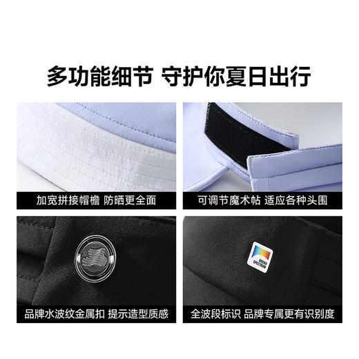 素湃Supield全波段专利防晒UPF600+防紫外线遮脸夏户外空顶防晒帽 商品图3