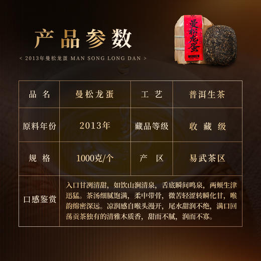 最后9个【曼松龙蛋】2013年13年陈曼松龙蛋 压箱底好货！炸到你腿软！ 强烈！强烈！强烈推荐！1000克/个 商品图1