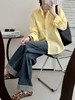 CIOCI柠檬黄亚麻衬衫 | 奶fuf自带反光板，显白到发光。28.6%亚麻+71.4%棉，清凉透气【3-6天发货】 商品缩略图4