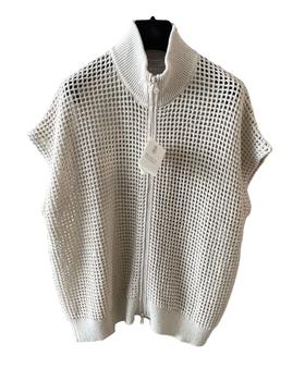 女款镂空无袖针织开衫ba006