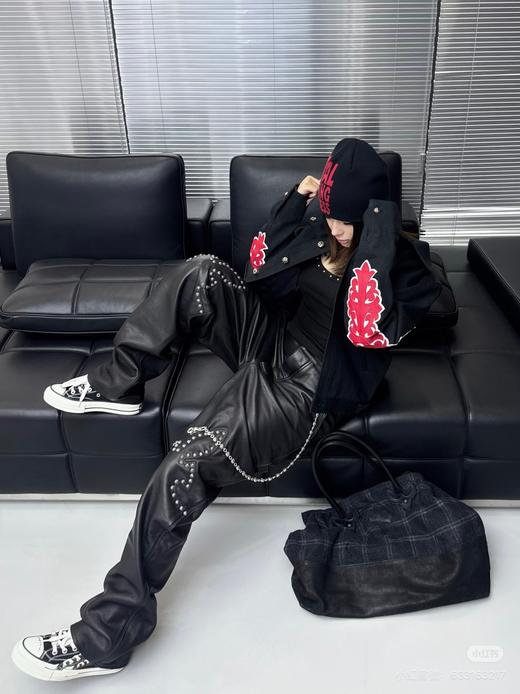 格子拼接手提包he009 商品图1