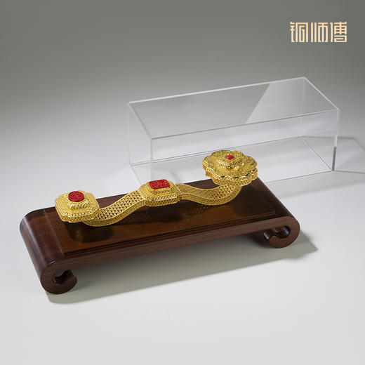 铜师傅 铜摆件《花丝吉祥如意》桌面家居装饰品乔迁礼品摆件 商品图3