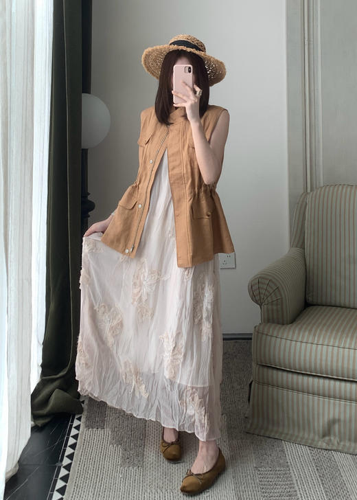 【门店同款】ENJOY春季气质老钱收腰马甲 170543825 商品图2