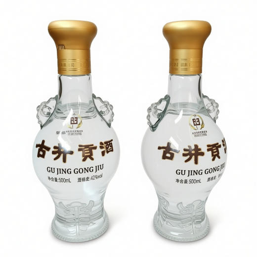 2024年古井贡酒怀旧版玻璃瓶双耳，42度浓香型白酒，整箱500ml*6瓶。 商品图1