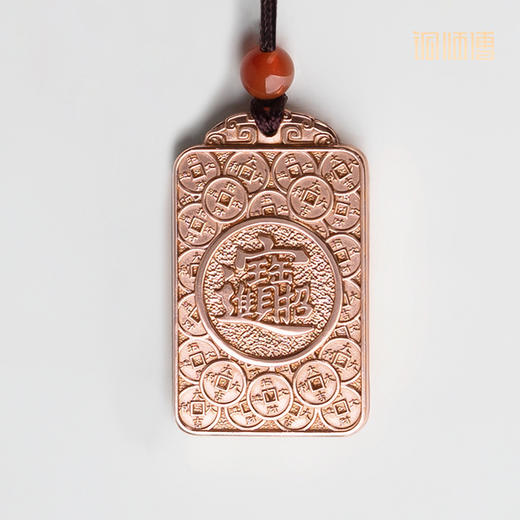 铜师傅《貔貅牌》 紫铜白铜 瑞兽吊坠 家居工艺品护身符吉祥挂件 商品图2