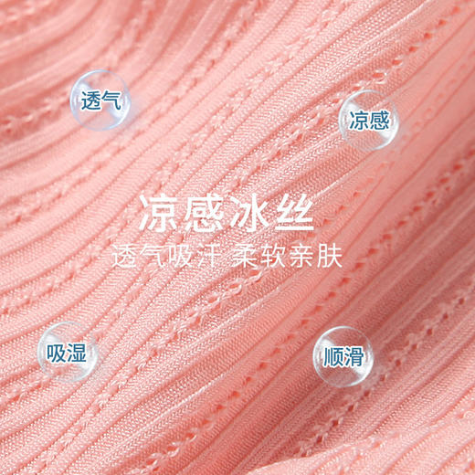 【清凉冰丝❗️女童防走光安全裤】冰丝面料自带凉感，竖纹肌理透气不闷汗，蕾丝裤脚精致温柔，兼顾舒适与防走光，可外穿宽松蕾丝中大儿童打底短裤配裙子QQ 商品图3