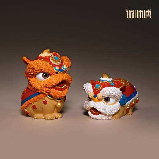 铜师傅《吉祥醒狮》客厅桌面铜狮子摆件 家居装饰工艺品 新年礼物 商品图4