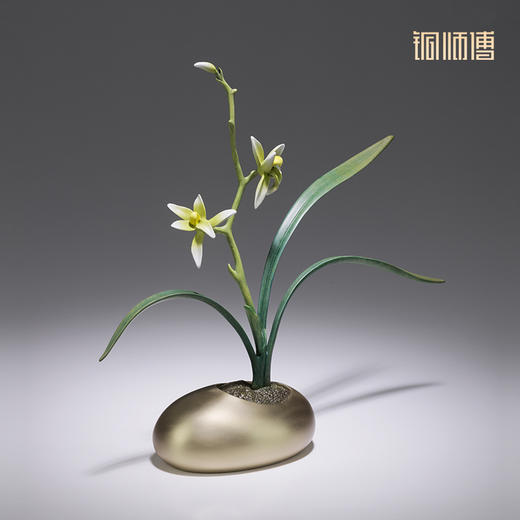 铜师傅《春兰 夏荷 秋桂 冬梅》客厅桌面铜摆件 家居装饰工艺品 商品图2