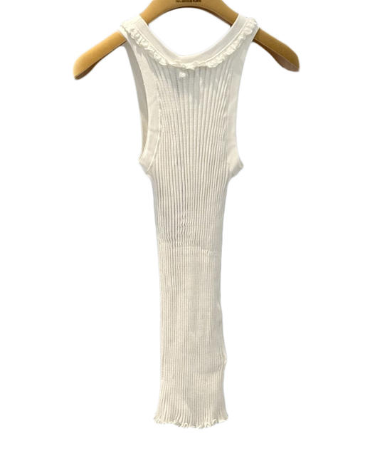 女款领口褶皱花边针织背心ba017 商品图1