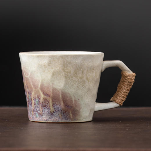 复古粗陶窑变美式咖啡杯马克杯大号陶瓷家用高颜值杯子 商品图1
