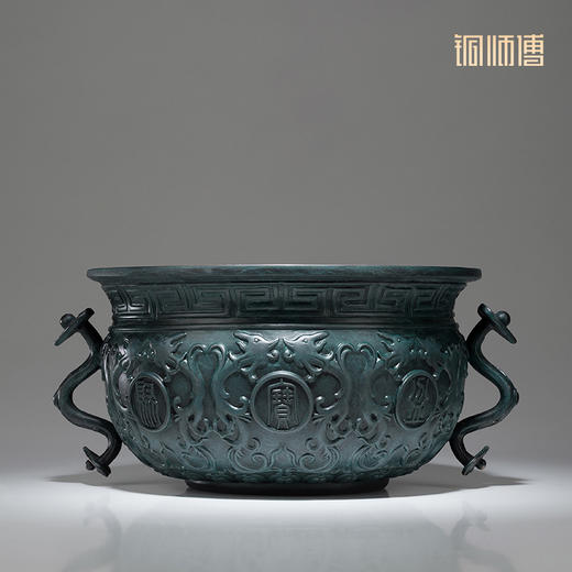 铜师傅 铜摆件《聚宝盆（大号）》铜工艺品 家居饰品 礼品摆 商品图1