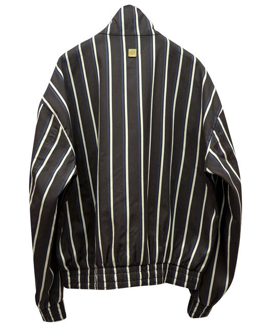 男款麻料刺绣条纹夹克外套 可配套装zo 商品图1