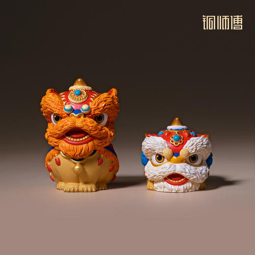 铜师傅《吉祥醒狮》客厅桌面铜狮子摆件 家居装饰工艺品 新年礼物 商品图5