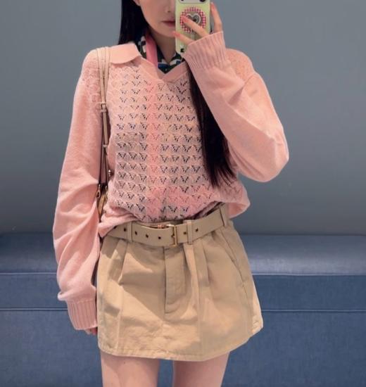 女款高腰刺绣腰带短裙zh017 商品图3