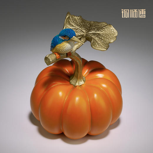 铜师傅 铜南瓜摆件《福运》客厅桌面玄关乔迁装饰品送老师礼物 商品图1