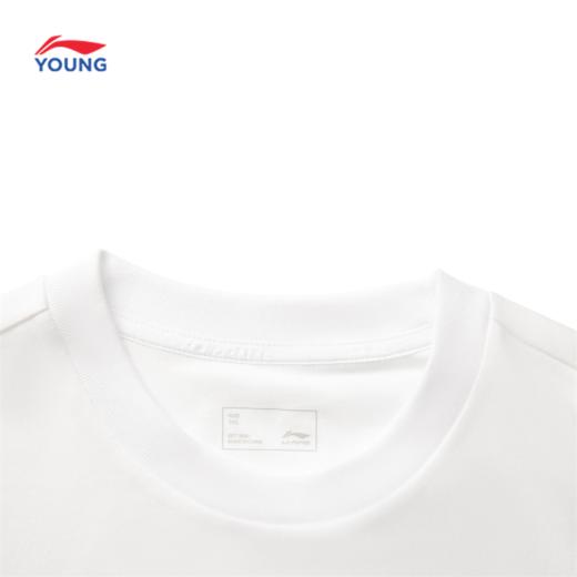 李宁男女大童吸湿排汗舒适干爽宽松短袖T恤YTSV069 商品图3