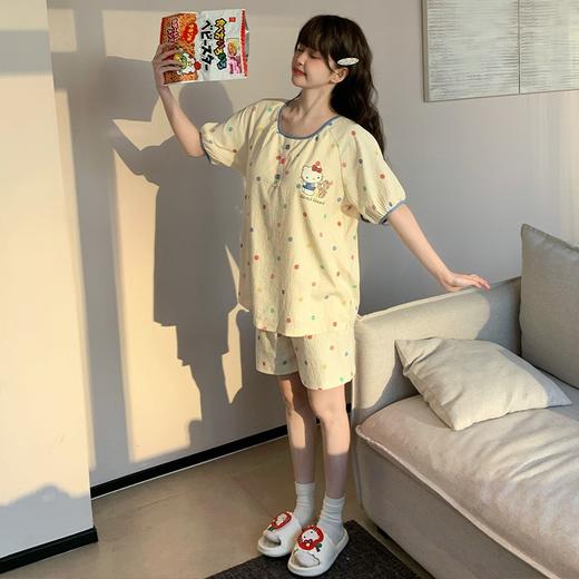 【GZ】无忧购2026新款夏季卡通短袖短裤韩版云朵棉甜美可外穿家居套套装（截单后3-5天发货)YZ801034746 商品图1