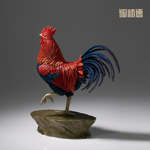 铜师傅《大鸡大利》客厅桌面铜鸡摆件家居装饰工艺品摆件 商品图1