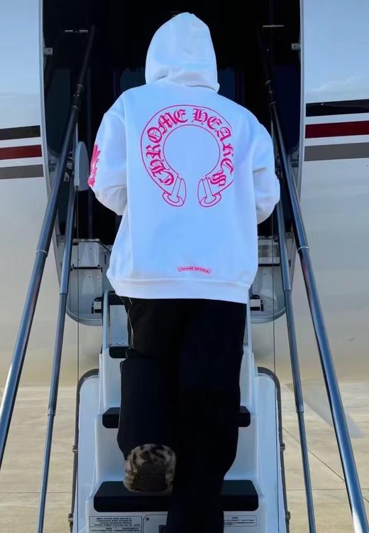 中性款logo印花连帽卫衣ba009 商品图3