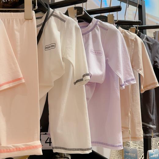 39.9秒杀❗️薄款儿童家居服夏季莫代尔男童女童冰丝睡衣长袖长裤空调服套装 商品图2
